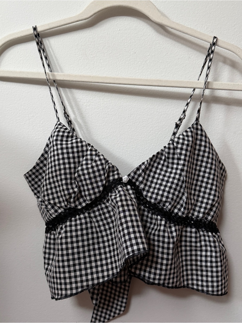 L.A. Hearts gingham babydoll tank top - Picture 2 of 4